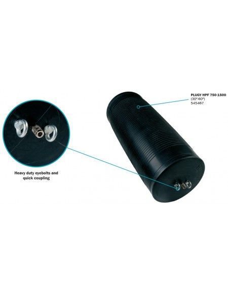 Obturador Neumático High Performance Plugy 1000-2400 Con Rango De Uso (mm) : 1000-2400