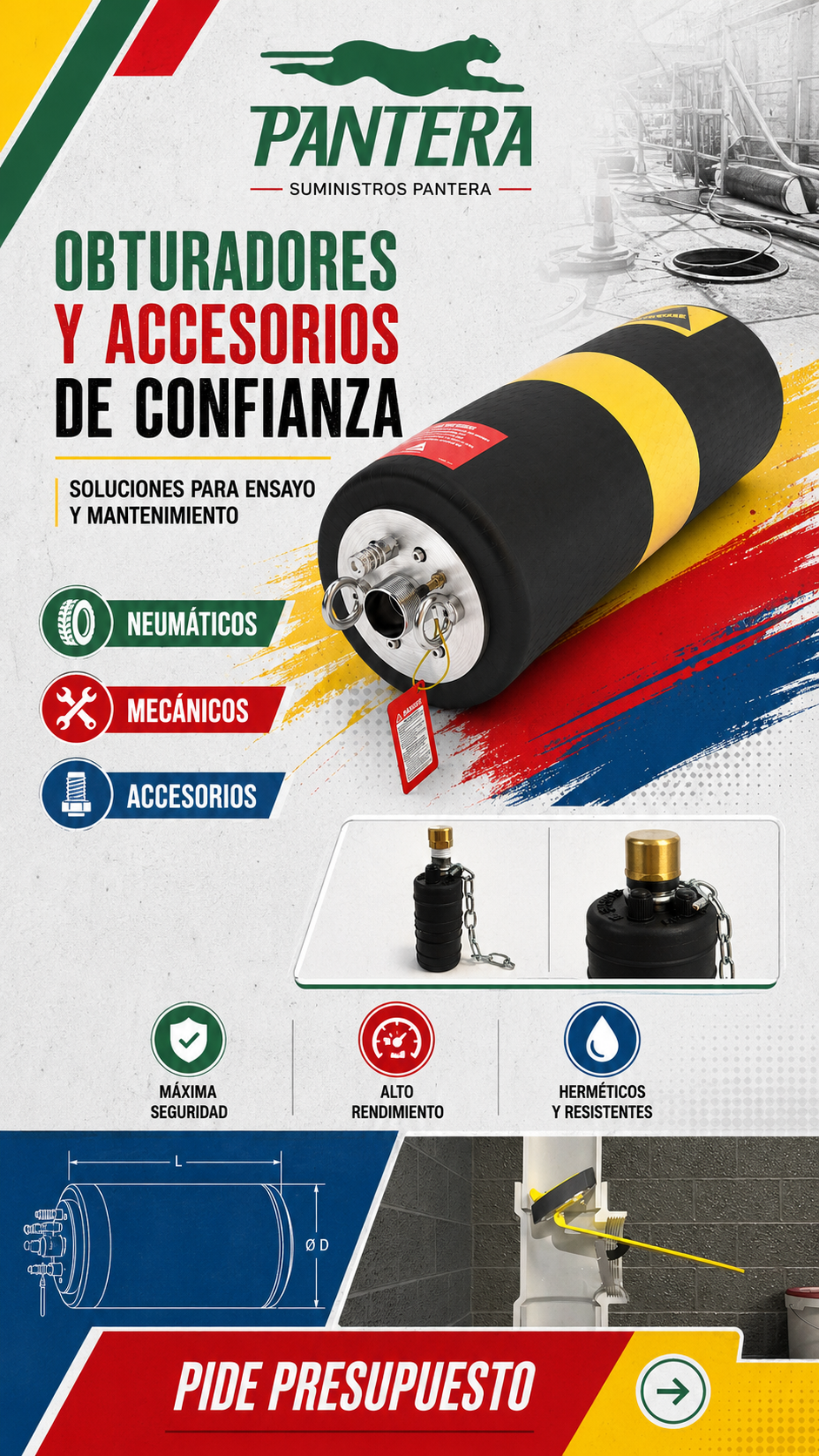 Obturadores y accesorios de confianza - Suministros Pantera